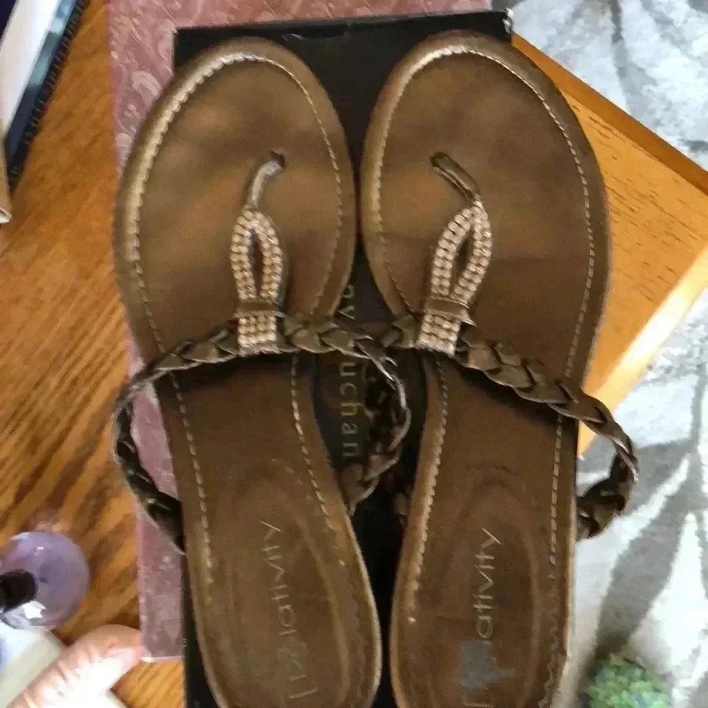 COPY - Bronze  leather sandal